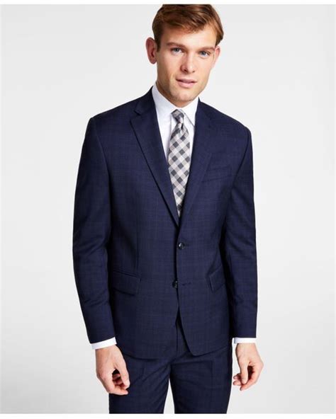 michael kors classic plaid suit 0500087961854